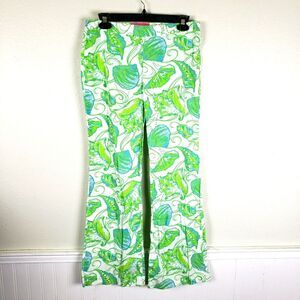 Lilly Pulitzer Jubilee Presley Buena Vista Sea Shell Fit Flare Pants 2/XS